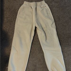 Comfrt cream joggers